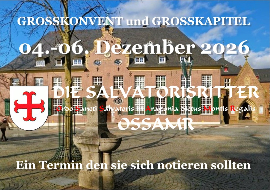 Grosskonvent und Großkapitel 2026 bitte vormerken